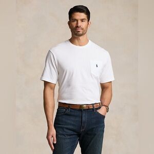White Polo by Ralph Lauren Men's Pocket Shirt